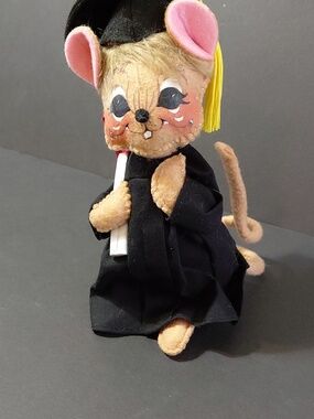 2018 Annalee 6" Graduation Mouse Figurine Doll